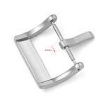 Metal Watch Band Buckle with Square Pin Button