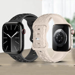 Flower Embossed Silicone Strap for Apple Watch