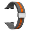 Grey Orange - Silver Buckle / 38mm 40mm 41mm