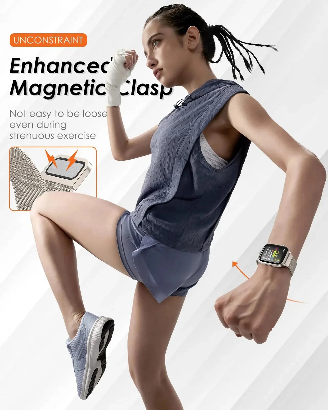 Refined Milanese Solo Loop Strap for Apple Watch
