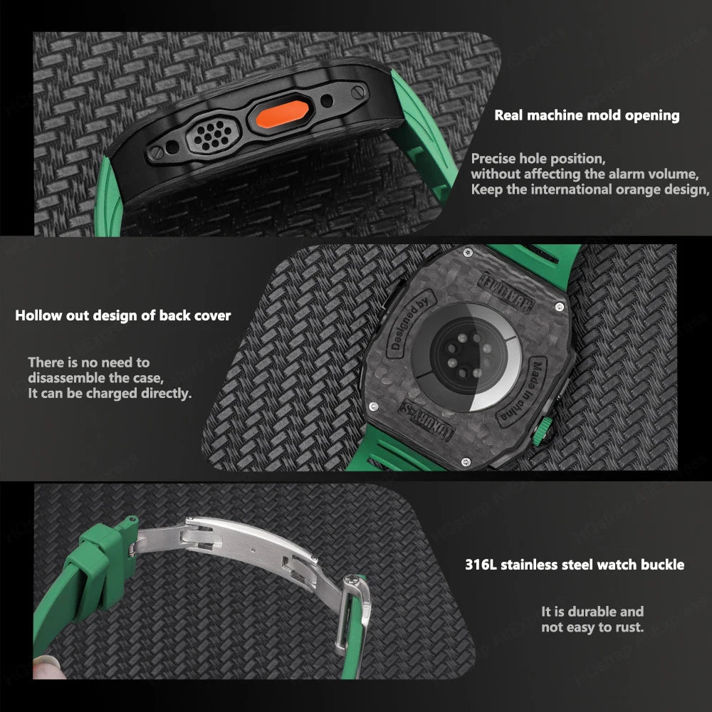 Luxury Carbon Fibre Modification Kit for Apple Watch