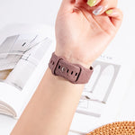 Flower Embossed Silicone Strap for Apple Watch
