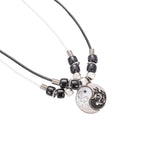 Tai Chi Yin Yang Couple Steampunk Dragon Bracelets Necklaces Set