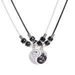 Tai Chi Yin Yang Couple Steampunk Dragon Bracelets Necklaces Set