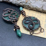 Vintage Rustic Fashion Crystal Aventurine Pendant