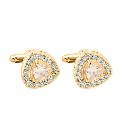 Luxury Zircon Crystal Cufflinks for Shirt