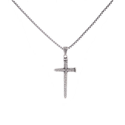 Rough Pattern Cross Vintage Fashion Necklace