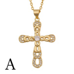 Crucifix Cross Pendant Vintage Fashion Necklace